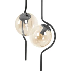 Fashion Estetyczna lampa wisząca, dwa miodowe klosze K-5337 z serii VELA Żyrandole Nowoczesne