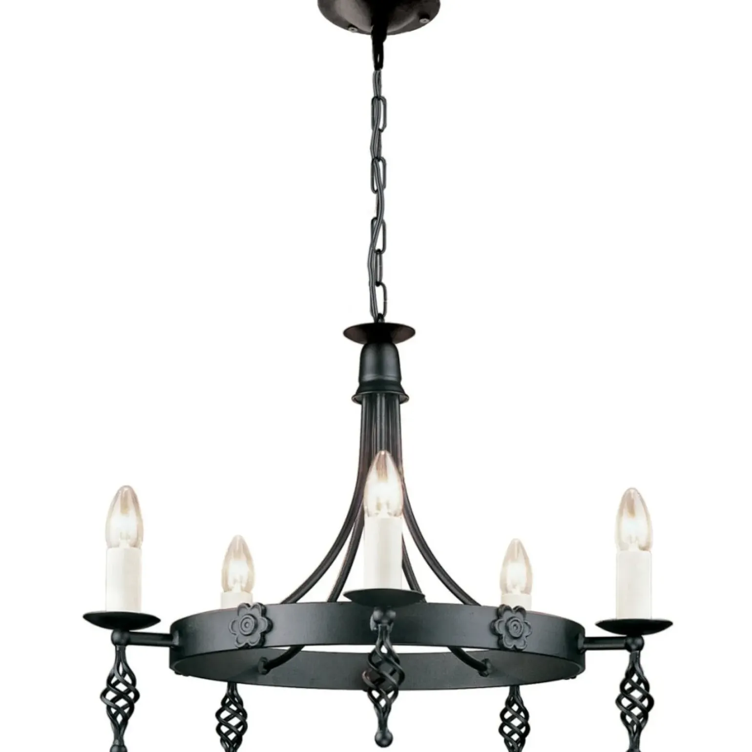 Sklep Kaja Estetyczna lampa wisząca na 5 żarówek BY5-BLACK z serii BELFRY