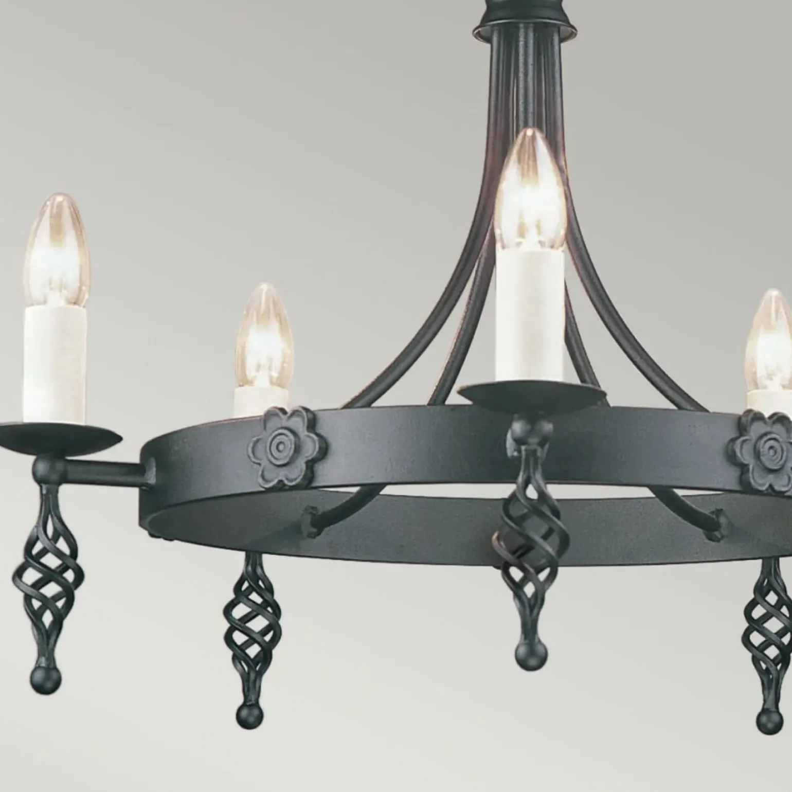 Sklep Kaja Estetyczna lampa wisząca na 5 żarówek BY5-BLACK z serii BELFRY