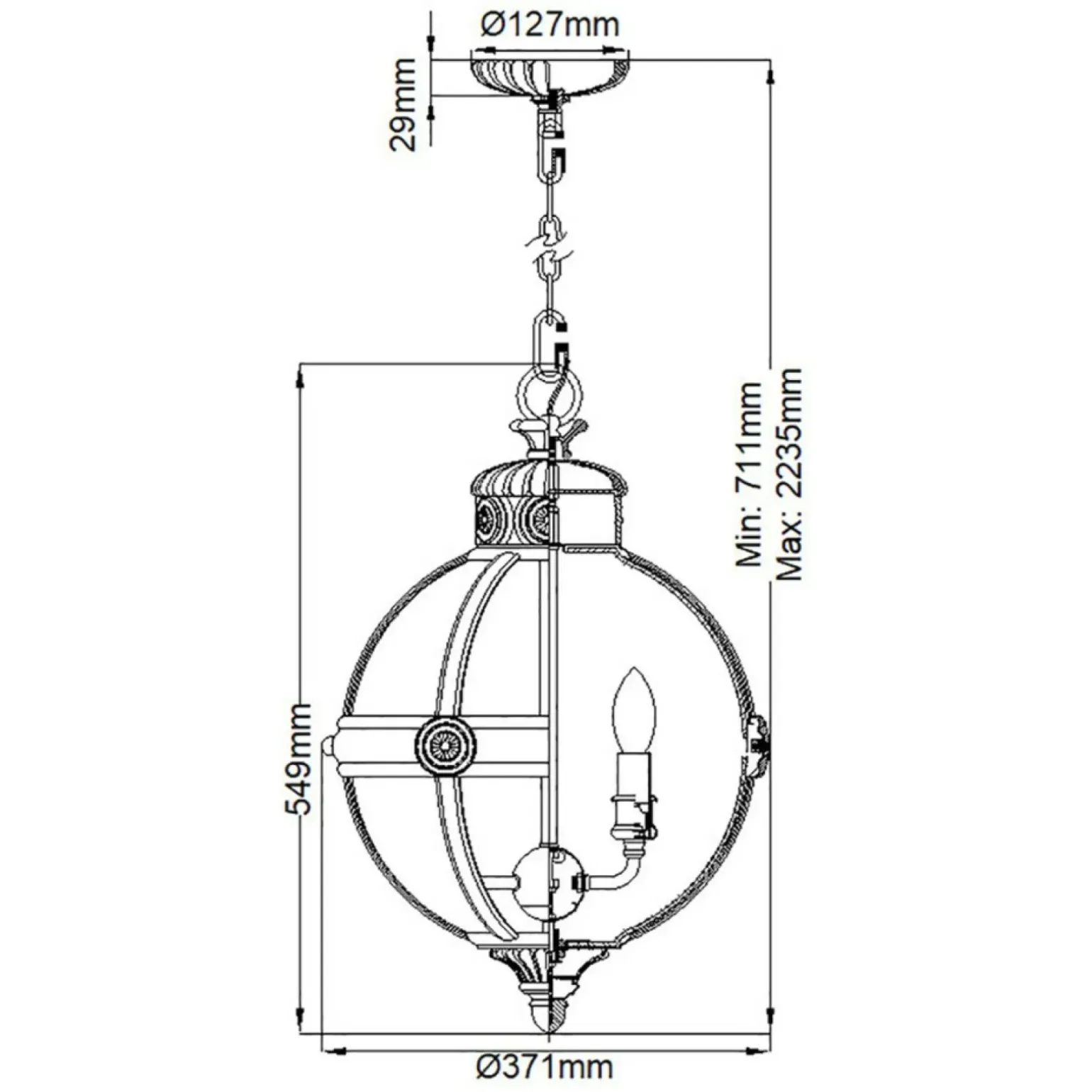 Sklep Kaja Estetyczna lampa wisząca, wyjątkowa FE-ADAMS-3P-ANL z serii ADAMS