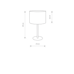 Sklep Kaja Estetyczna lampka stołowa z abażurem w 8982 | Kaja Oświetlenie