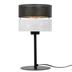 Sklep Kaja Estetyczna lampka z biało-czarnym abażurem K-5296 z serii VEGA