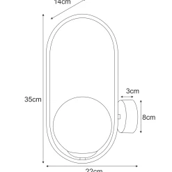 Sklep Kaja Estetyczny kinkiet ścienny z miodowym kloszem K-5398 z serii SVEN
