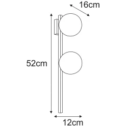 Sklep Kaja Estetyczny kinkiet ścienny do sypialni lub korytarza K-5468 z serii PAXI