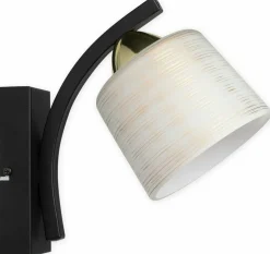 Sklep Kaja Estetyczny kinkiet ścienny do sypialni O3260 K1 CZA + ZL z serii TALAR