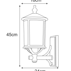 Sklep Kaja Estetyczny kinkiet elewacyjny w stylu klasycznym K-8220 z serii MIAMI