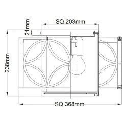 Sklep Kaja Estetyczny plafon sufitowy FE-REMY-F z serii REMY