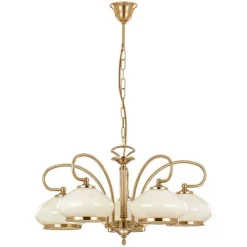 Sklep Kaja Finezyjnie zdobiony żyrandol w kolorze złota AL 5321 | Kaja