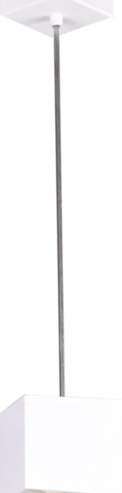 Best Geometryczna, biała lampa wisząca K-4210 KUBIK WHITE | Kaja Żyrandole Nowoczesne