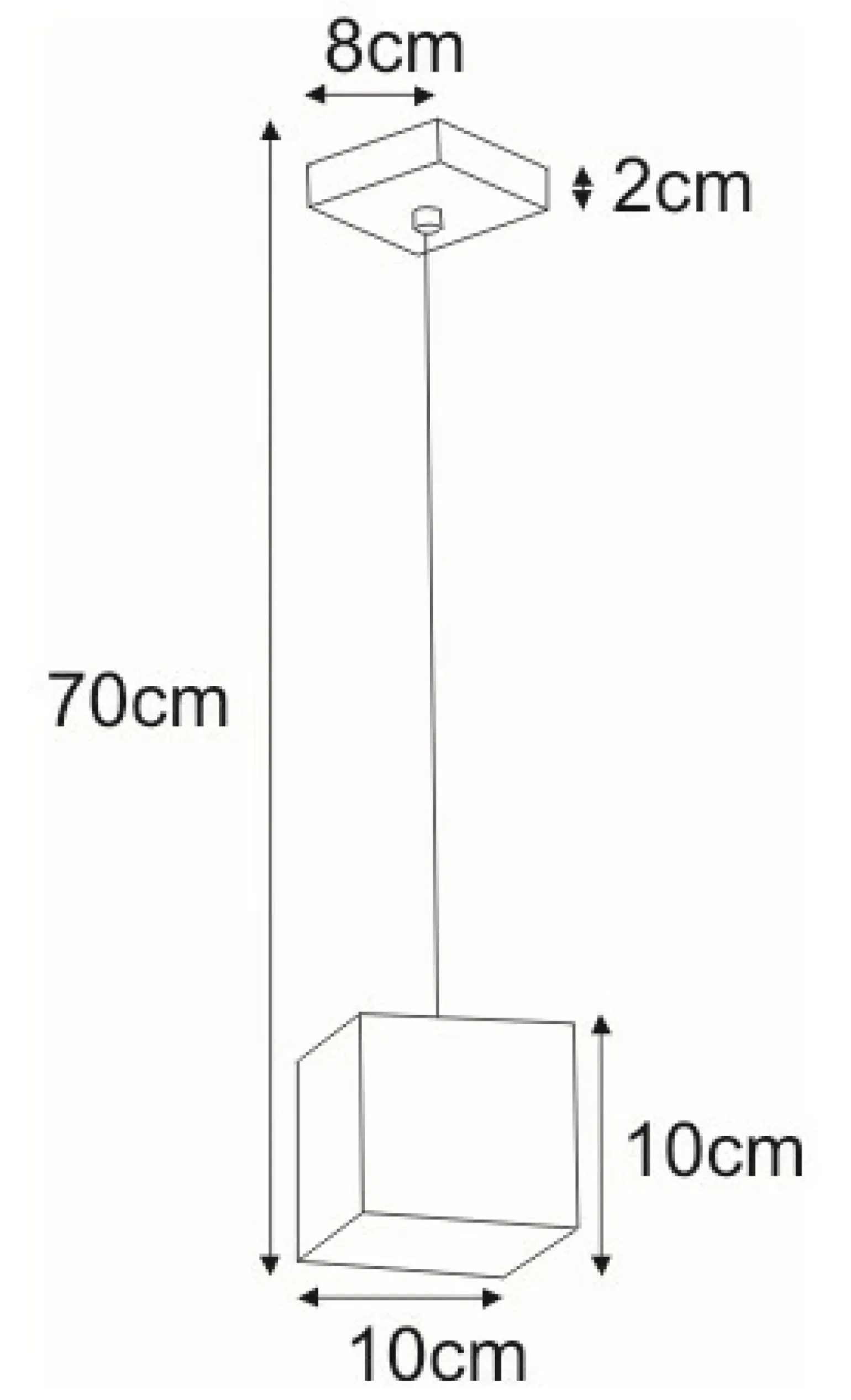 Best Geometryczna, biała lampa wisząca K-4210 KUBIK WHITE | Kaja Żyrandole Nowoczesne