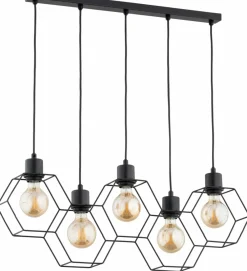 Cheap Geometryczna, druciana lampa nad stół w salonie AL 63175 z serii KOMBI | Kaja Oś Żyrandole Nowoczesne