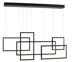 Best Sale Geometryczna lampa wisząca do jadalni loft AZ2850 QUADRATUS | Kaja Żyrandole Nowoczesne