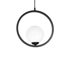 Store Geometryczna lampa wisząca z białym kloszem MLP5593 BOSTON | Kaja Żyrandole Nowoczesne