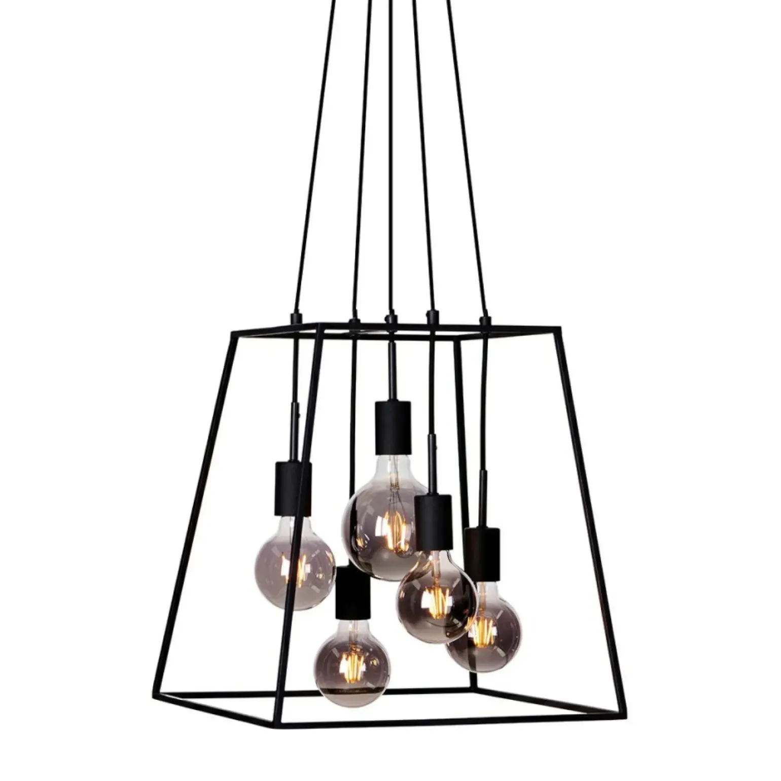 Store Geometryczna lampa wisząca PND-11532-5-BL ALMODOVI | Kaja Oświetlenie Żyrandole Nowoczesne