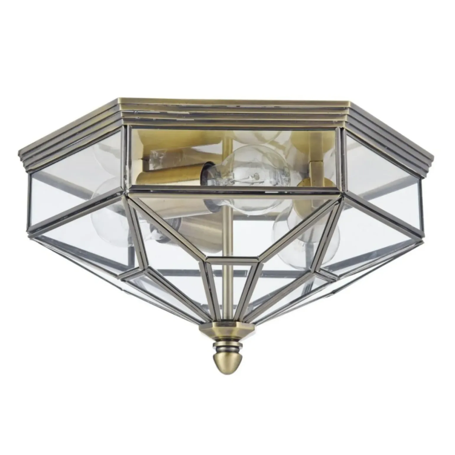 Sklep Kaja Geometryczna plafoniera 3xE27 H356-CL-03-BZ ZEIL | Kaja Oświetlenie