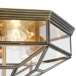 Sklep Kaja Geometryczna plafoniera 3xE27 H356-CL-03-BZ ZEIL | Kaja Oświetlenie