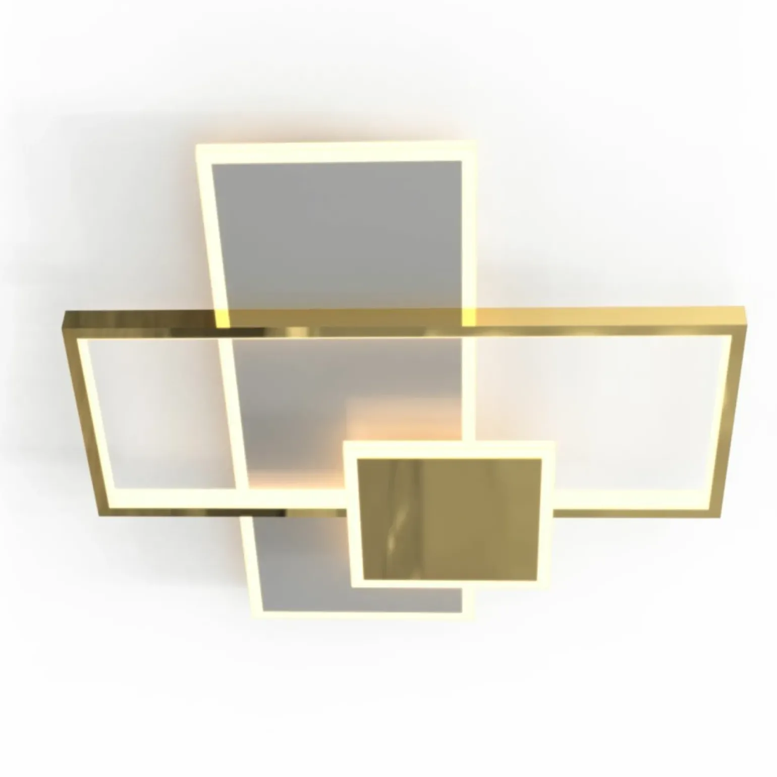 Sklep Kaja Geometryczna, złota lampa sufitowa LED MX4463-3-3YYCGT SALO | Kaja