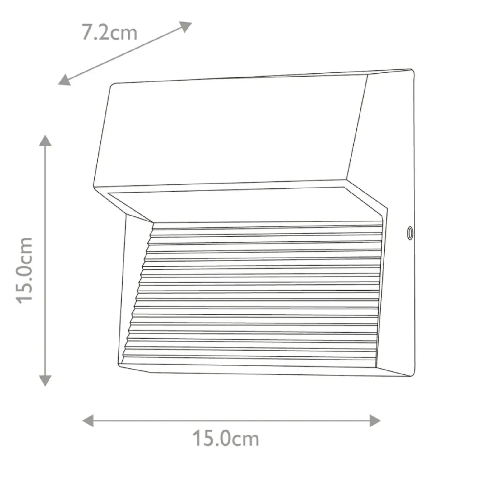 Sklep Kaja Geometryczny, grafitowy kinkiet FREYR-SQ z serii FREYR