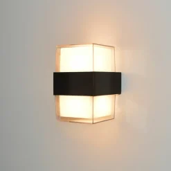 Sklep Kaja Geometryczny kinkiet na elewację LED 3000K OWL-4682-3K z serii MARTI