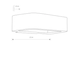 Sklep Kaja Geometryczny kinkiet zewnętrzny LED 3000K 6W 6776 MUNO | Kaja