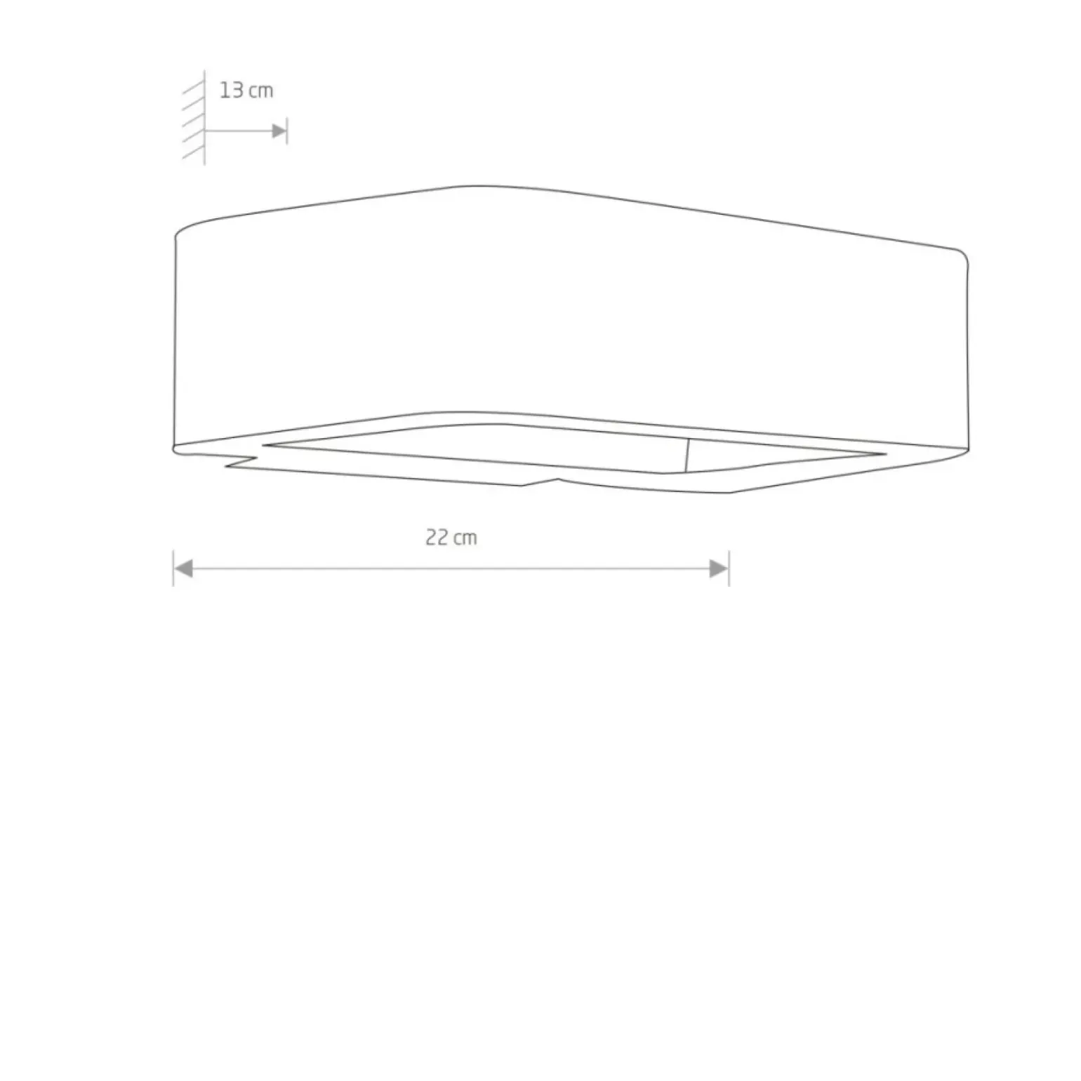 Sklep Kaja Geometryczny kinkiet zewnętrzny LED 3000K 6W 6776 MUNO | Kaja