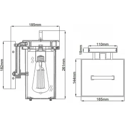 Sklep Kaja Geometryczny kinkiet zewnętrzny FE-GLENVIEW-S z serii GLENVIEW