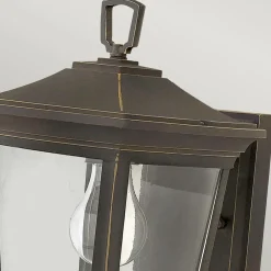 Sklep Kaja Geometryczny kinkiet zewnętrzny, brąz HK-BROMLEY2-S z serii BROMLEY