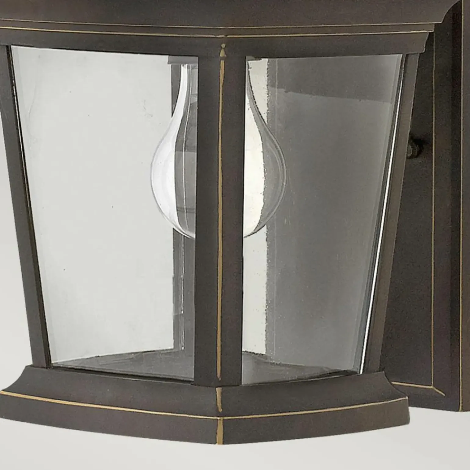 Sklep Kaja Geometryczny kinkiet zewnętrzny, brąz HK-BROMLEY2-S z serii BROMLEY