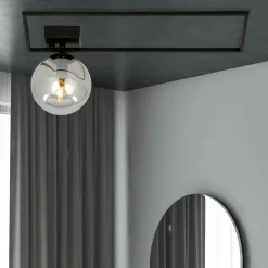 New Geometryczny plafon z okrągłym kloszem 1131/1A IMAGO | Kaja Żyrandole Nowoczesne