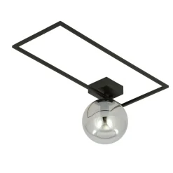 New Geometryczny plafon z okrągłym kloszem 1131/1A IMAGO | Kaja Żyrandole Nowoczesne