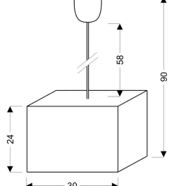 Sklep Kaja Geometryczny, abażur na zwisie 31-06103 BASIC | Kaja Oświetlenie