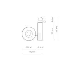 Sklep Kaja Głowica do szynoprzewodu - reflektor 8751 | Kaja Oświetlenie