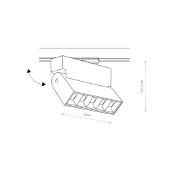 Sklep Kaja Głowica do szynoprzewodu 9W, 4000K 7620 | Kaja Oświetlenie
