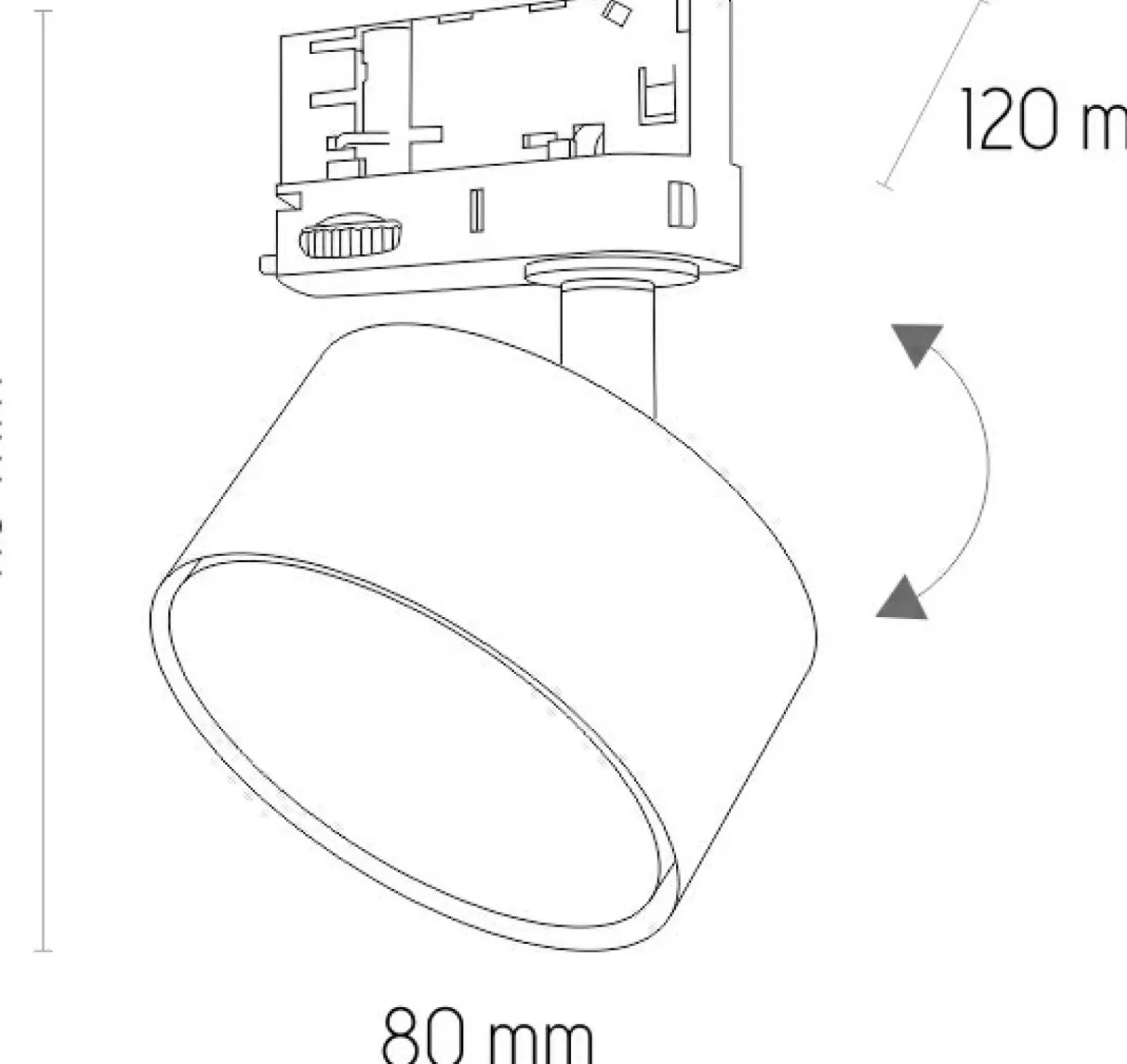 Sklep Kaja Głowica do szyny trójfazowej TK 6060 TRACER | Kaja Oświetlenie