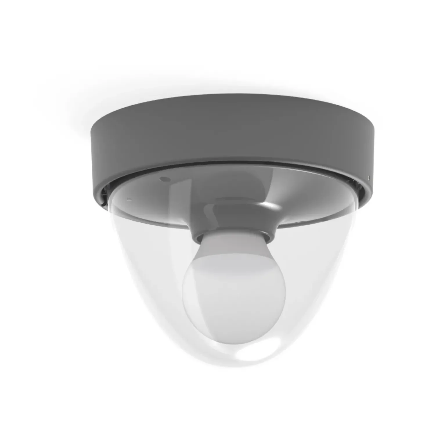 Sklep Kaja Grafitowa lampa sufitowa, zewnętrzna, duży gwint 7965 | Kaja