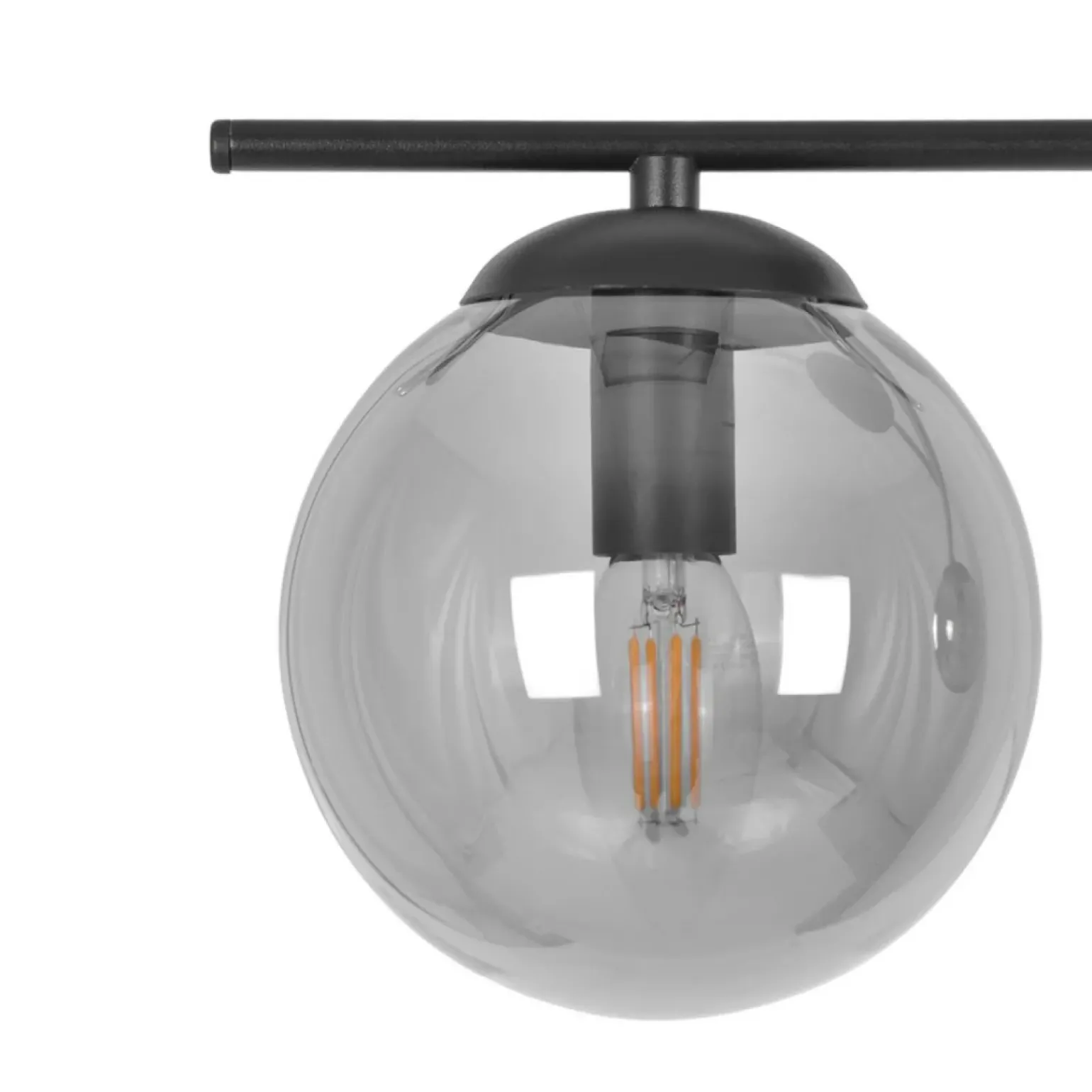 Online Grafitowa lampa sufitowa z kloszami, nad stół K-5169 z serii GAMMA Żyrandole Nowoczesne