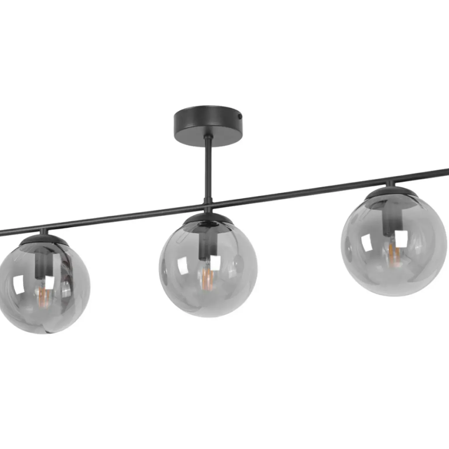 Online Grafitowa lampa sufitowa z kloszami, nad stół K-5169 z serii GAMMA Żyrandole Nowoczesne