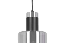 Cheap Grafitowa lampa wisząca, dwa szklane klosze K-5251 z serii BRUS Żyrandole Nowoczesne