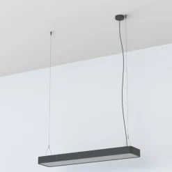 Best Grafitowa lampa wisząca, regulowana wysokość 7532 | Kaja Oświetlenie Żyrandole Nowoczesne
