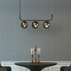 Best Grafitowa lampa z ciemnymi kloszami LP-005/3L GRAFIT ALISA | Kaja Żyrandole Nowoczesne