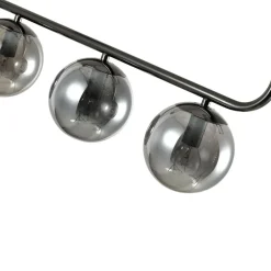 Best Grafitowa lampa z ciemnymi kloszami LP-005/3L GRAFIT ALISA | Kaja Żyrandole Nowoczesne