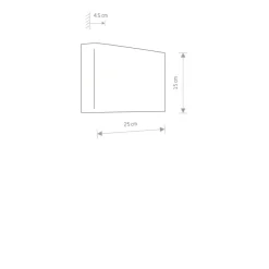 Sklep Kaja kinkiet, lampa ścienna, na 2 żarówki 9710 | Kaja Oświetlenie