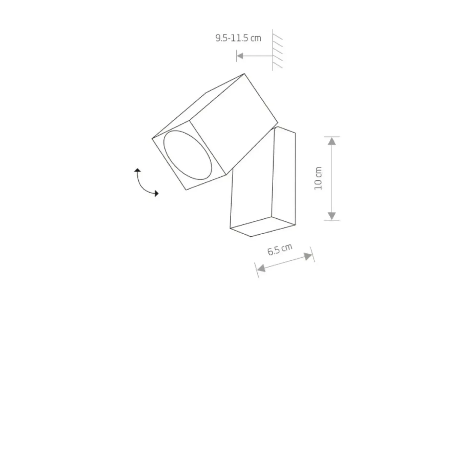 Sklep Kaja kinkiet zewnętrzny, trzonek GU10 9551 | Kaja Oświetlenie
