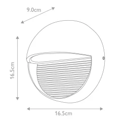 Sklep Kaja Grafitowy, minimalistyczny kinkiet FREYR-R z serii FREYR