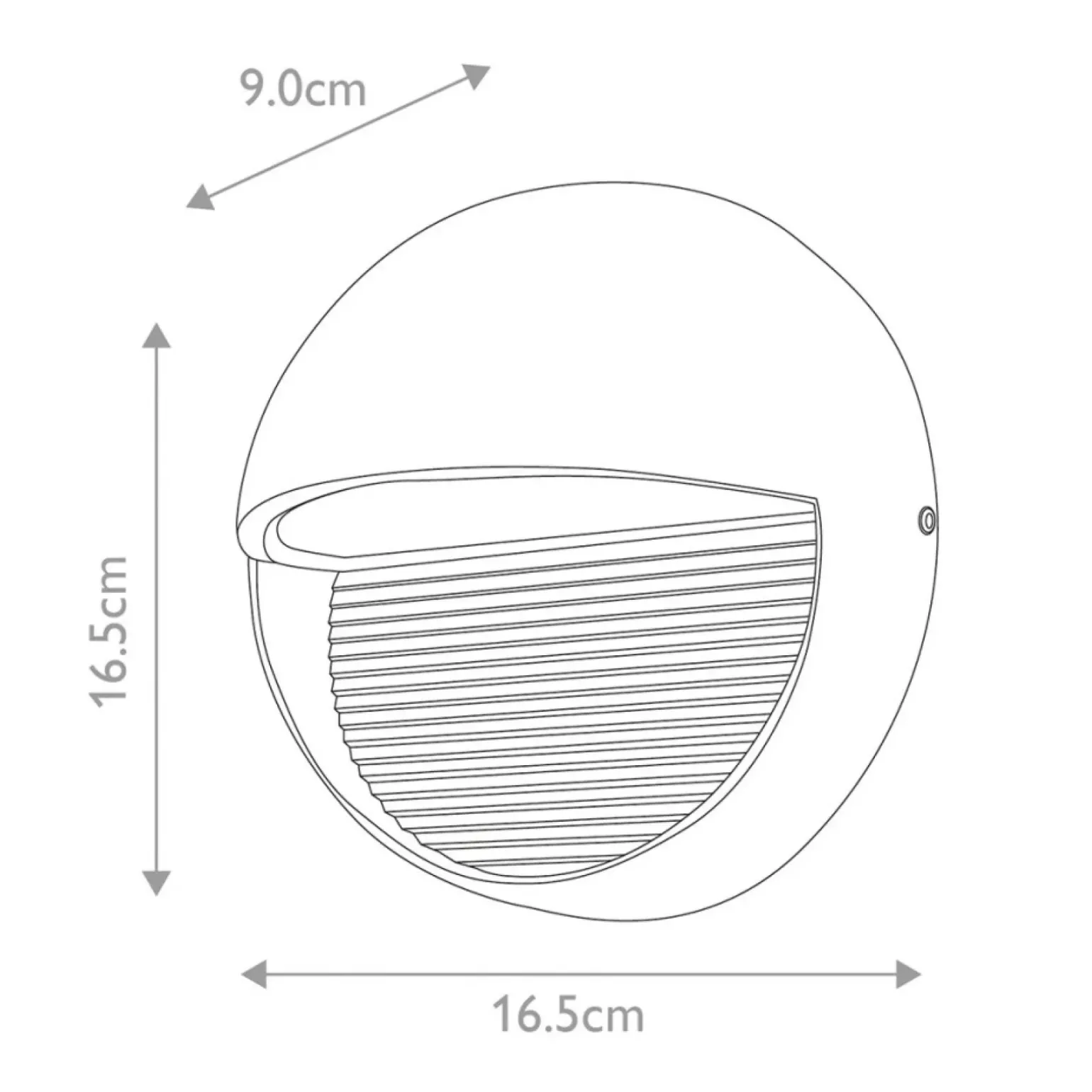 Sklep Kaja Grafitowy, minimalistyczny kinkiet FREYR-R z serii FREYR