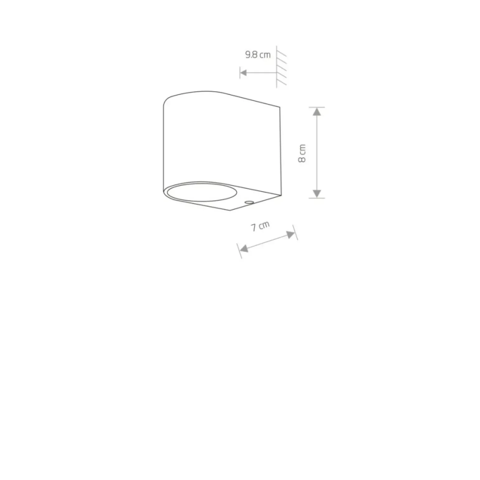 Sklep Kaja , zewnętrzny kinkiet, trzonek GU10 9518 | Kaja Oświetlenie
