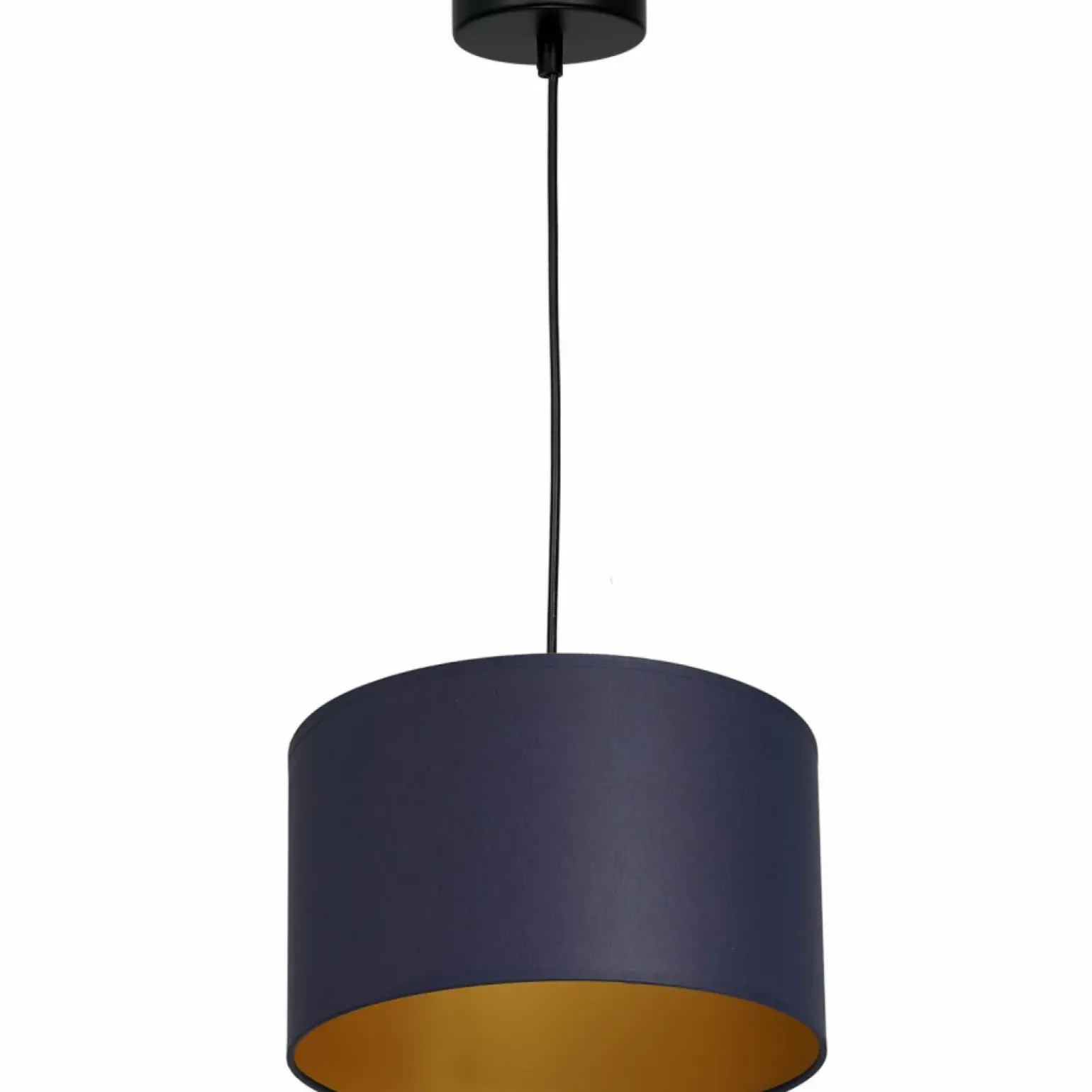 Best Granatowo-złota lampa wisząca, z abażurem LX 3567 z serii ARDEN | Kaja Żyrandole Nowoczesne