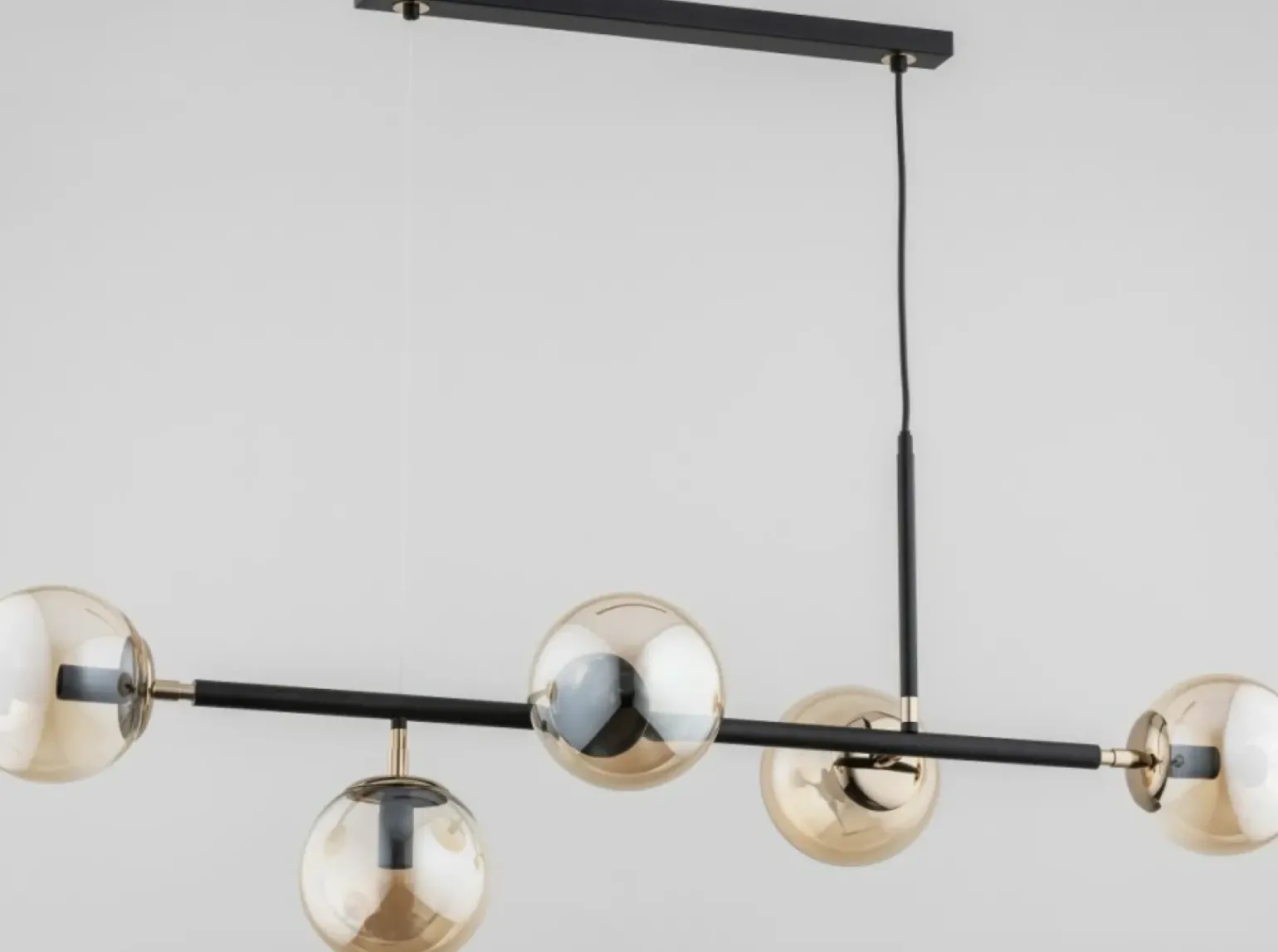 Cheap Gustowna, czarno-złota lampa wisząca do kuchni AL 63020 | Kaja Żyrandole Nowoczesne