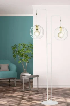 Sklep Kaja Gustowna lampa podłogowa na dwie żarówki 145/LP2 | Kaja Oświetlenie