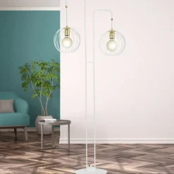 Sklep Kaja Gustowna lampa podłogowa na dwie żarówki 145/LP2 | Kaja Oświetlenie
